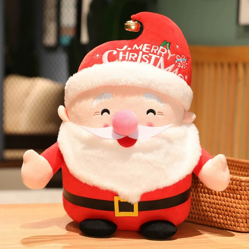 Christmas Decoration Toy Santa Claus Ginger Bread Plush Pillow Soft Snowman Deer Toys For Kids Girls Xmas Gift Decor Props Gifts