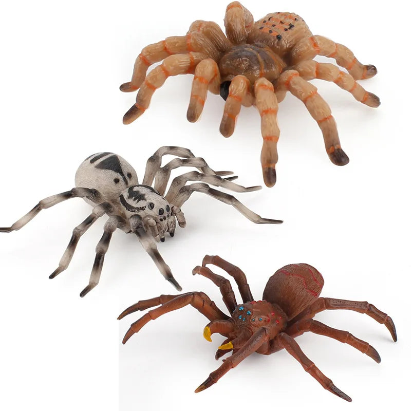 Realistic Spider Toys Giant Fake Spider Action Model Plastic Animal Tarantula Toys Figures Halloween Prank Props Party Supplies