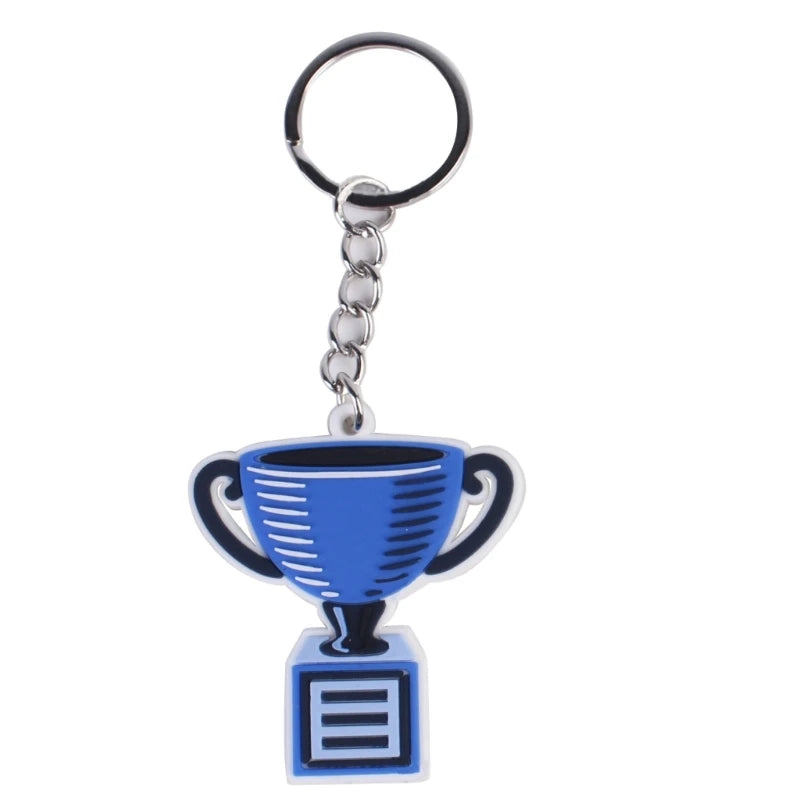 Cartoon Ice Hockey Pendant Keychain Keys Holder Winter Sports Decorative Keyring