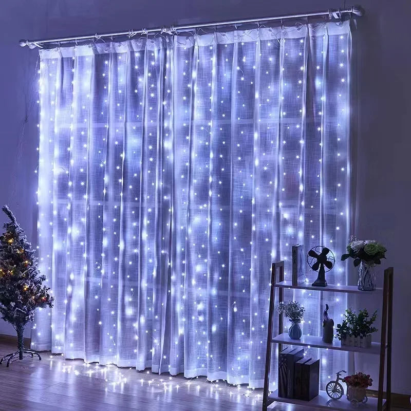 christmas lights decorations lamp holiday lighting USB Holiday Curtain Garland Lamp fairy lights lights decoration led light