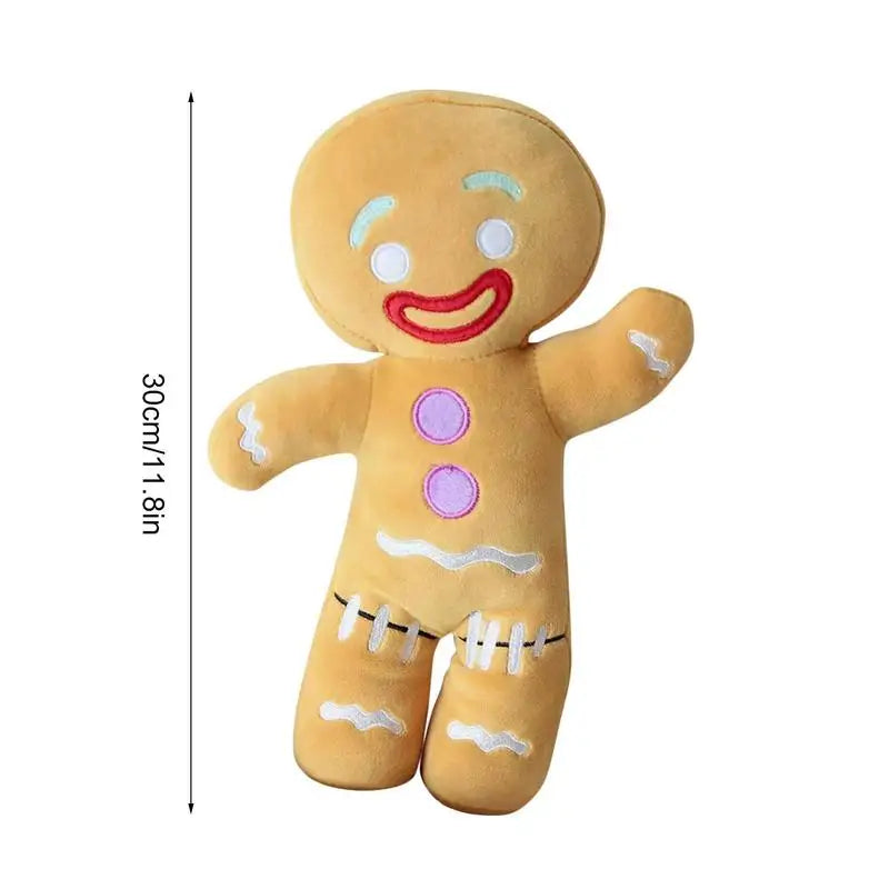 Gingerbread Man Plush Biscuit Shrek Toys Cute Sleeping Pillow Soft Stuffed Sofa Doll House Christmas Party Decoration