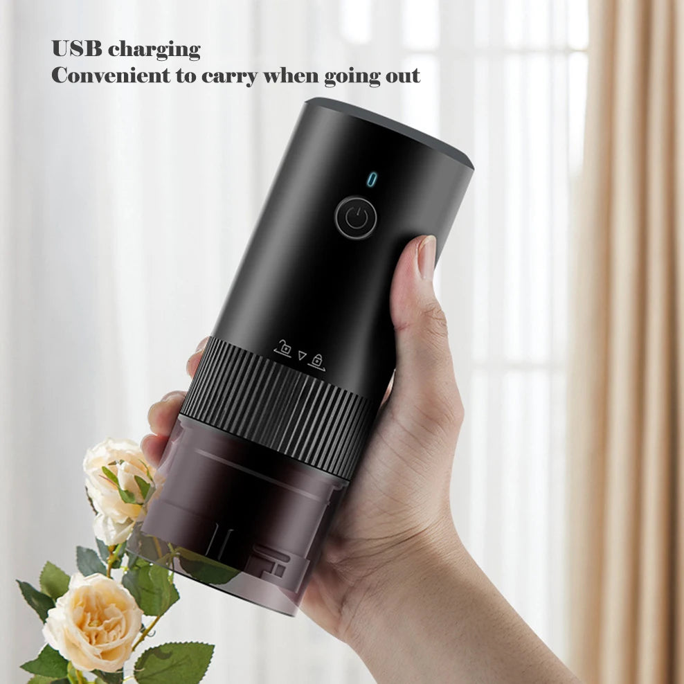 USB charging coffee grinder, Outdoor portable small electric bean grinder, Household plug-in bean grinder Coffee tools