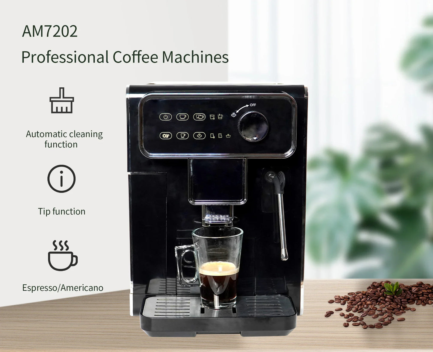 Professional Macchiato Digital Display Multi-Funtional Automatic Kahve Makinesi Coffee Maker Espresso Machines