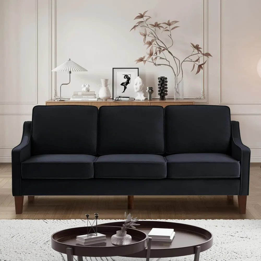 Sofa Sectional Living Room Sofas Loveseat and Armchair Modern Button Tufted Sectional Couch Set With Upholstered Sofa Chair Home