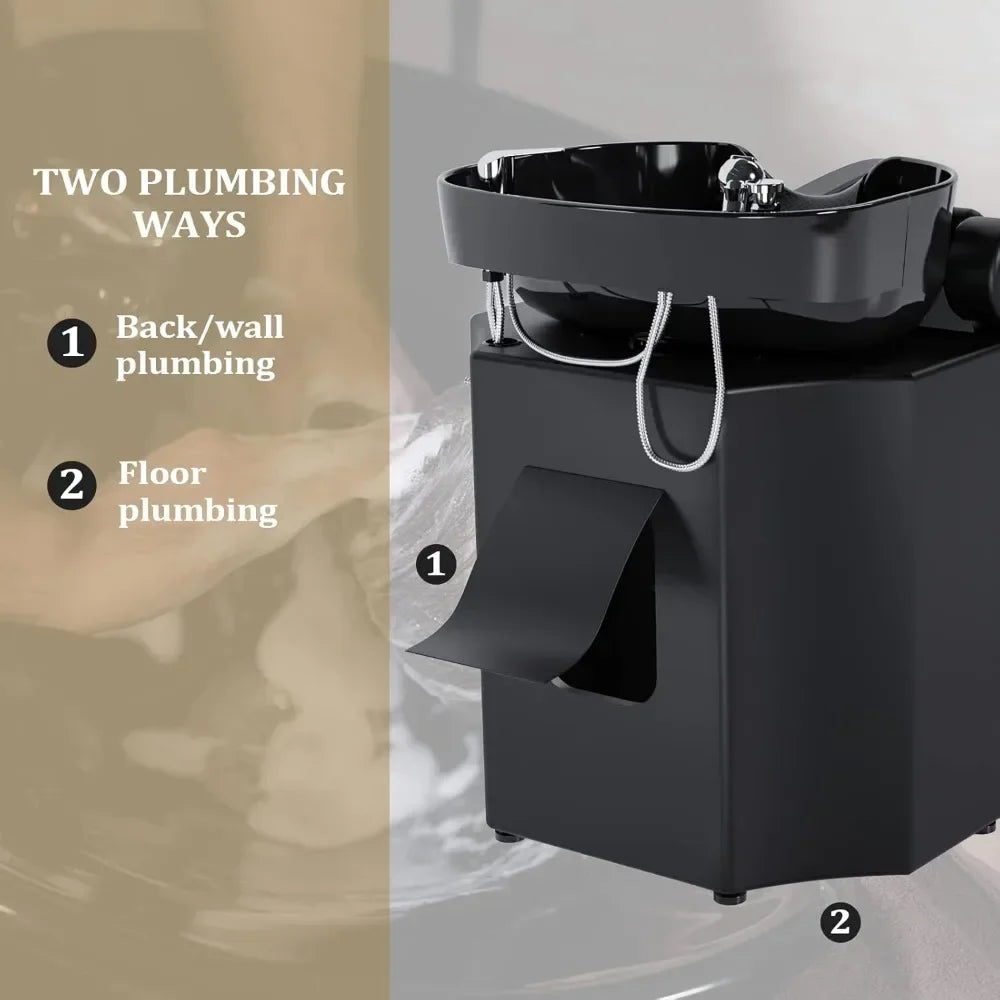 Shampoo Chair,This professional shampoo chair and bowl is a complete hair washing station,ideal for hair salons and barber shops