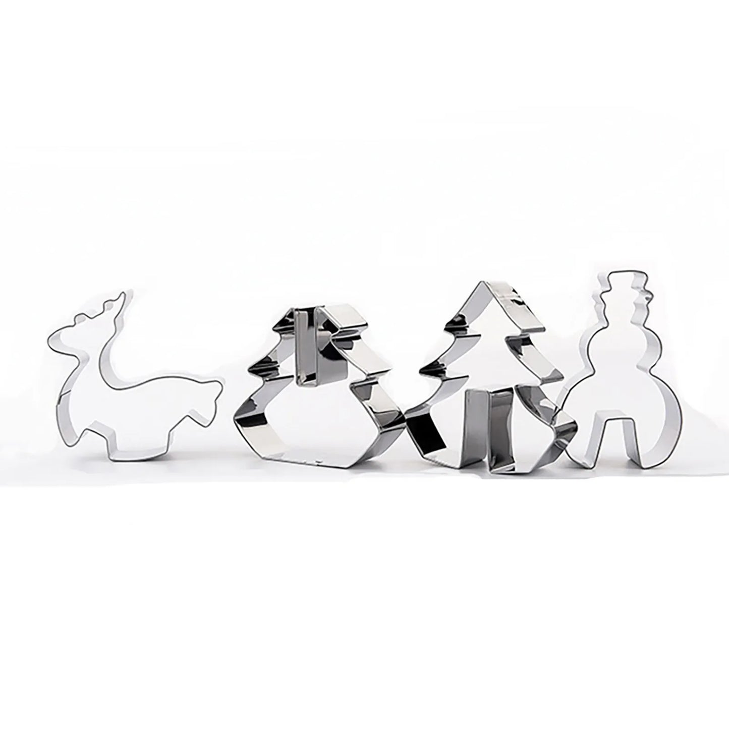 Stainless Steel Christmas Cookie Cutter 3d Christmas Cookie Tool 8 Piece Cake Tool Baking Tool Cookie for Baking Christmas