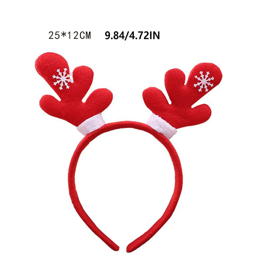 Christmas Antlers Glove Hair Band Universal Headband Adjustable Hoop