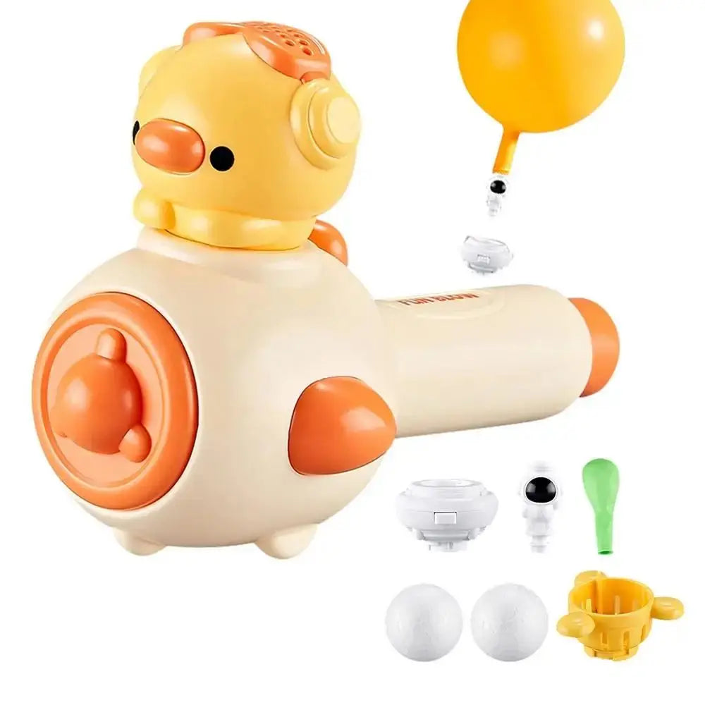 Cartoon Breathing Exerciser Toys 3-in-1 Funny Balloon Launcher Toy Plastic Early Childhood Education Educational Toys Travel