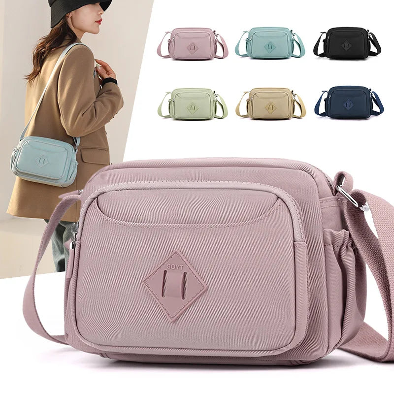 Lightweight Nylon Cloth Bag 2024 Spring New Women's Bag Single Shoulder Crossbody Bag Casual Women's Mom Bag bolsos de mujer