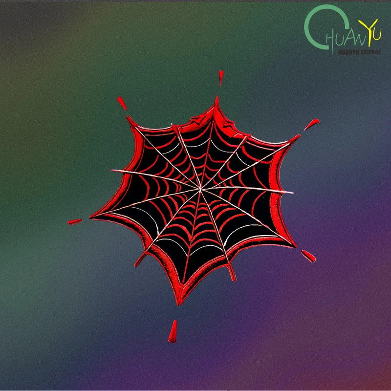 Hollow out car sticker Original spider web Halloween gothic punk classic texture concealer waterproof sticker