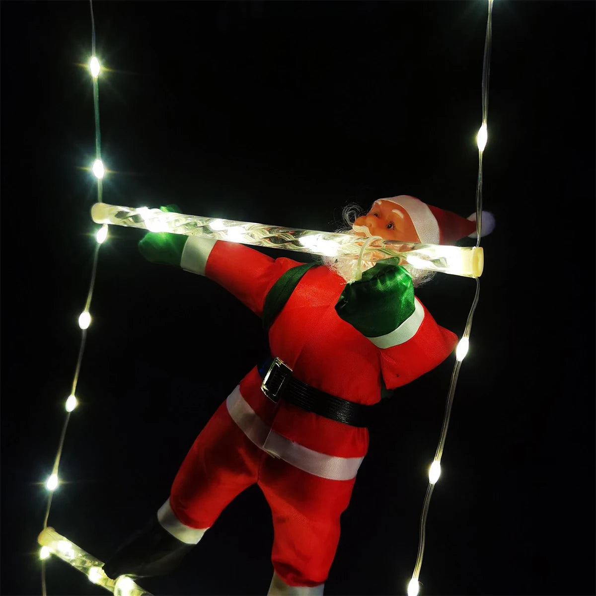 3M Santa Claus Climbing Ladder Light Christmas Decorations 2024 Waterproof Light for Indoor Outdoor Christmas Decor Navidad 2023