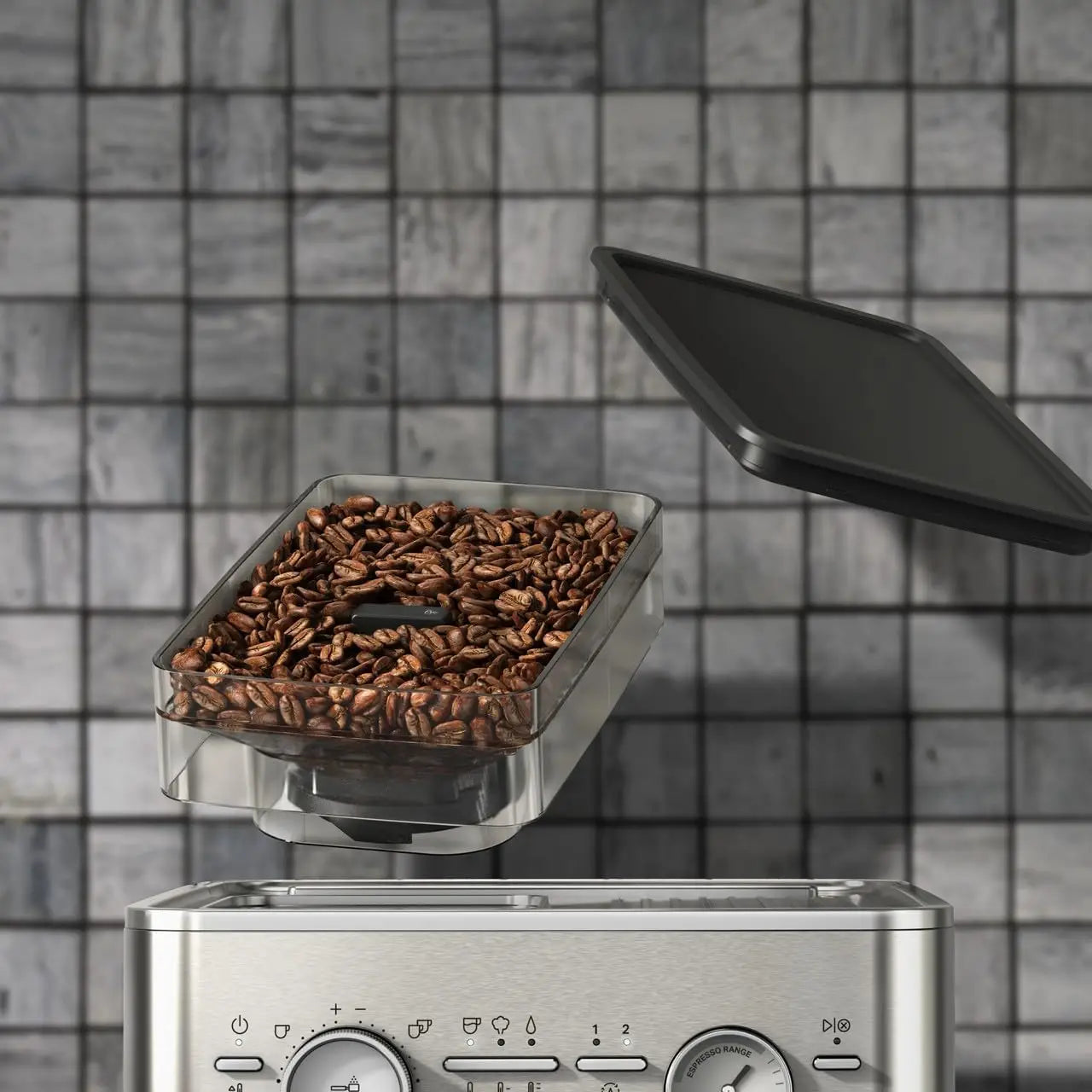 Semi Automatic Espresso Machine with Burr Grinder