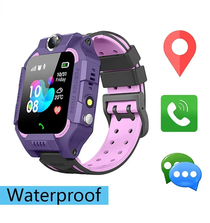 2024 Hot Kids Smart Watch GPS Call Message Card Sim Waterproof Smartwatch For Kids SOS Photo Remote For IOS Android Genuine Gift