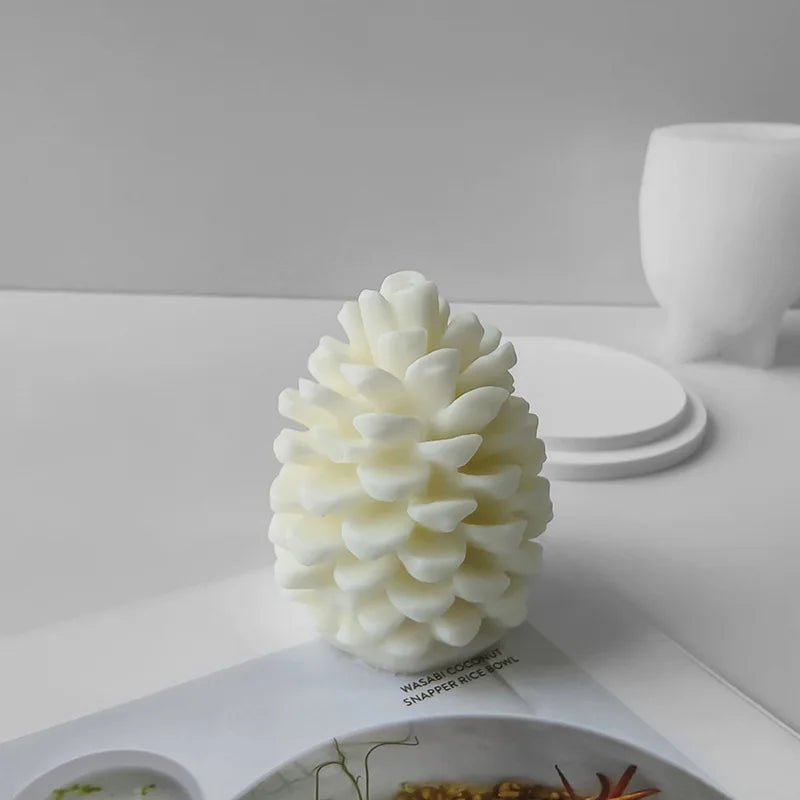 3D Pine Cones Candle Silicone Mold Christmas Pinecone Resin Aromatic Soap Mold Craft Supplies Home Decoration Holiday Gifts