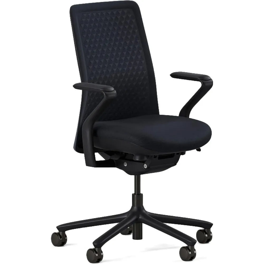 Verve Chair - High Performance Executive Office Chair with Contoured Seat Back and Adjustable Lumbar Rest - High Density Foam