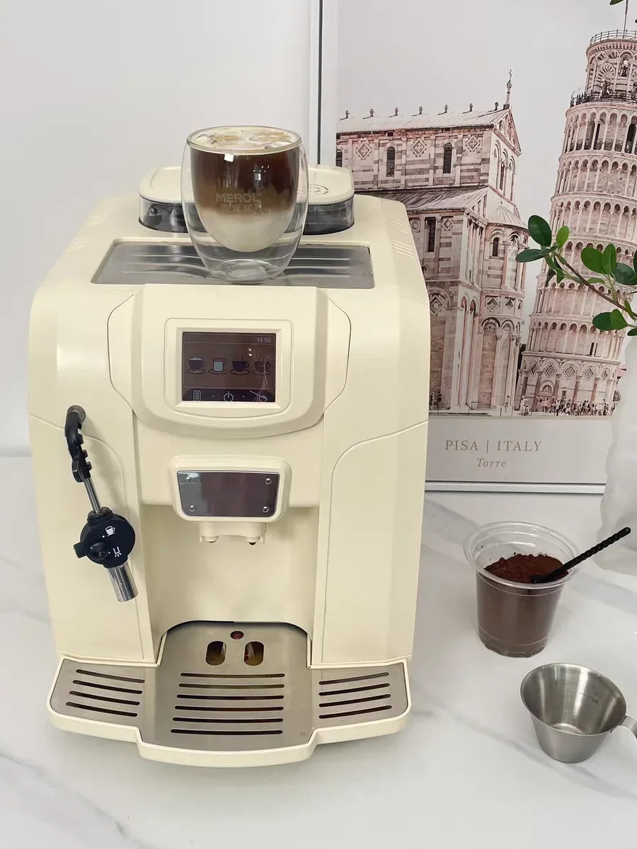 Hotel Commercial New Cafeteria Coffee Maker Coffee Machine With Grinder Espresso