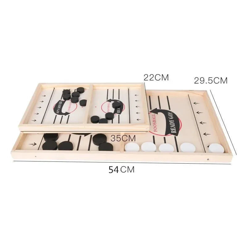 Table Hockey Paced Sling Puck Board Game Fast Sling Puck Winner Party Game Adult Child Family Desktop Battle Board