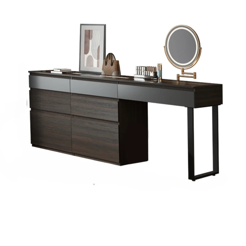 Makeup Vanity Table Modern Living Room Furniture Desk Light Mirror Bedside Dresser Comfortable Drawers Schmincktisch Wooden Top