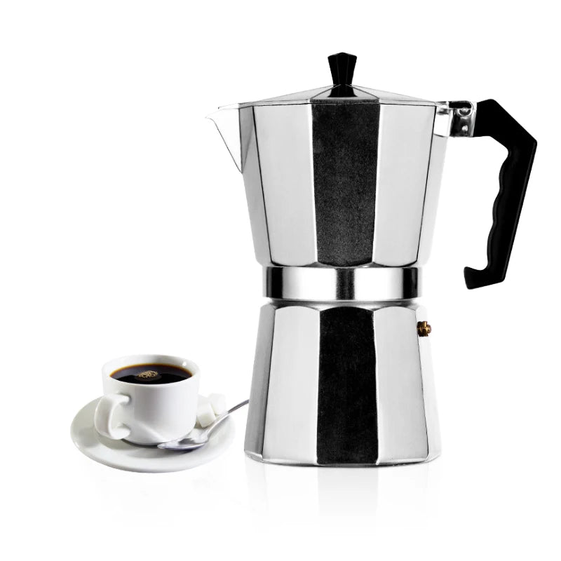 Aluminum Moka Pot Authentic Italian Espresso Coffee Maker For Stovetop Home Outdoor Aluminum Coffee Moka Pot