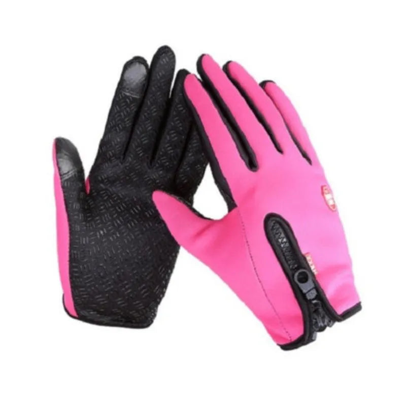 Screen Motorbike Racing Riding Gloves Winter Motorcycle Gloves Winter Thermal Fleece Lined Waterproof Heated Guantes