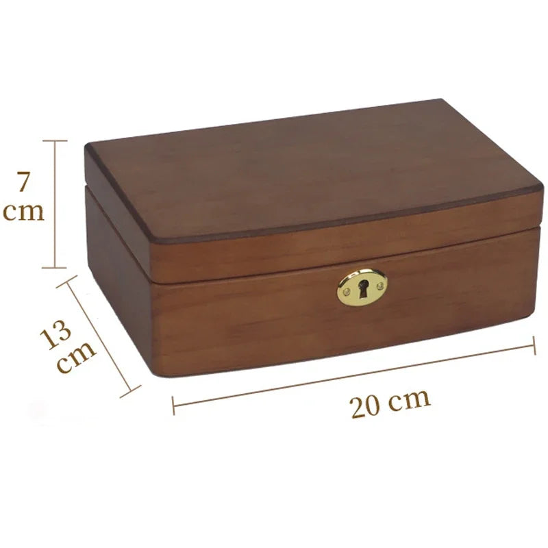 New Wood Jewelry Storage Box Display Earring Rings Jewelry Organizer Box Luxury Jewelry Gift Packaging Box Bracelet Package