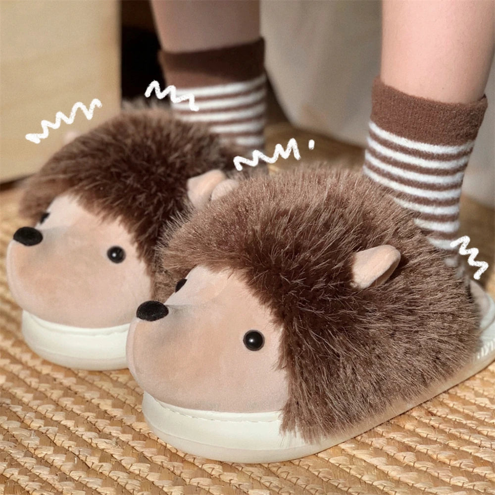 Funny 3D Chicken Cotton Home Slippers Women Ins For Household Indoor Cute And Warm Winter Fur Shoes For Women Home Shoes