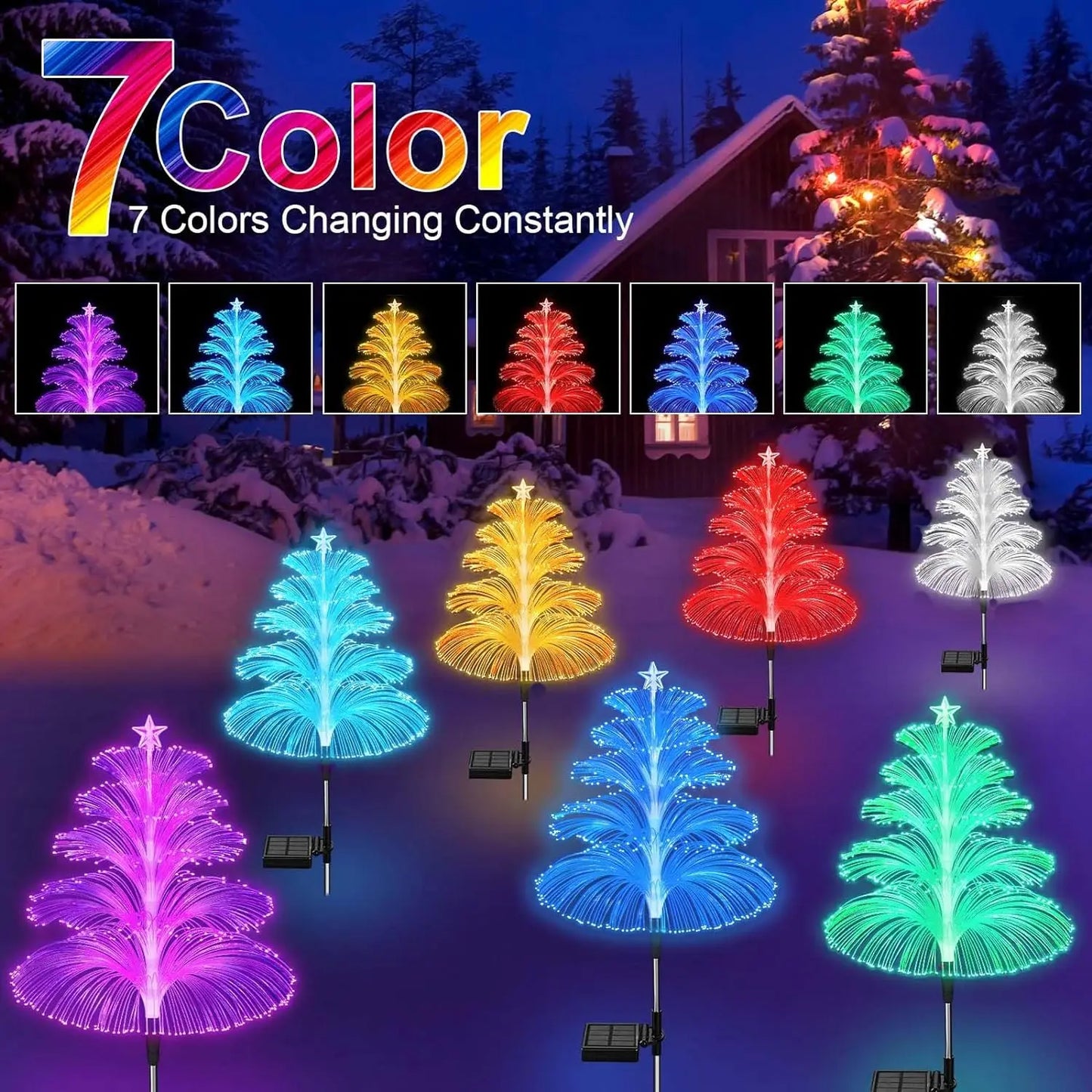 Solar Christmas lights Garden jellyfish lights Outdoor waterproof landscape garden decoration lawn lights