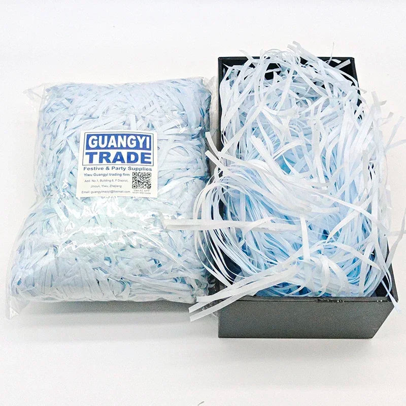 100g Box Filler for Gift Colorful Raffia Shredded Paper Filler Birthday or Wedding Party DIY Candy Material Packaging Filler