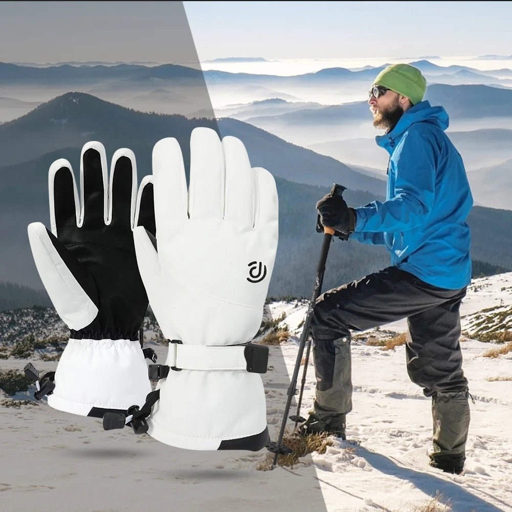 Winter Unisex Snowboard Ski Gloves Non-slip Windproof Touch Screen Thermal Gloves Waterproof Motorcycle Cycling Warm Snow Gloves