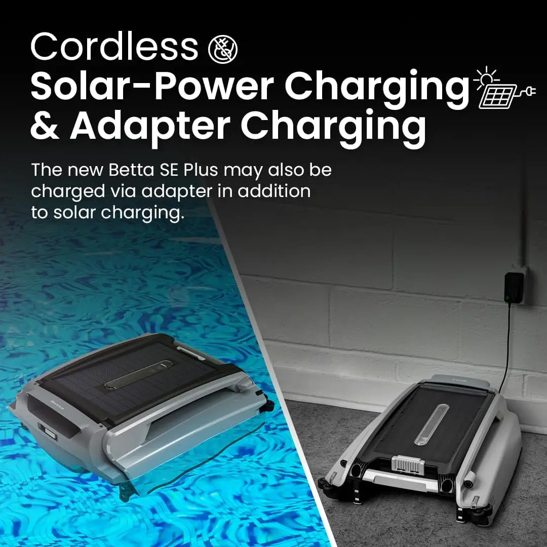 Powered Robotic Pool Skimmer with Dual Charging Options and 30-Hour Continuous Cleaning Battery Power, Shallow Water