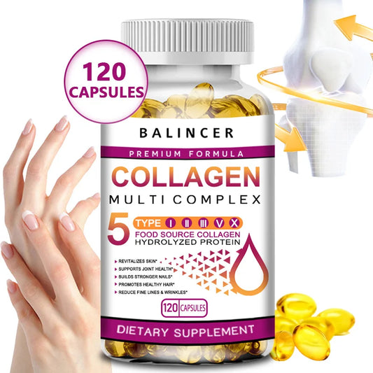 Hydrolyzed Collagen Capsules - Skin, Joints, Hair, Nails Health Support, Women's Antioxidant Nutritional Supplement