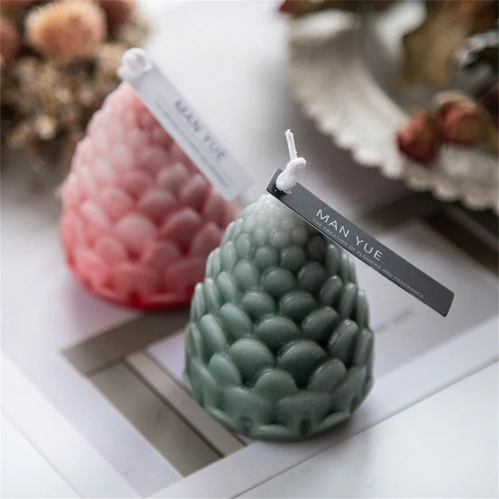 3D Pine Cones Silicone Candle Mold For DIY Aromatic Candle Making Resin Soap Mold Christmas Gifts Craft Supplies Home Decor