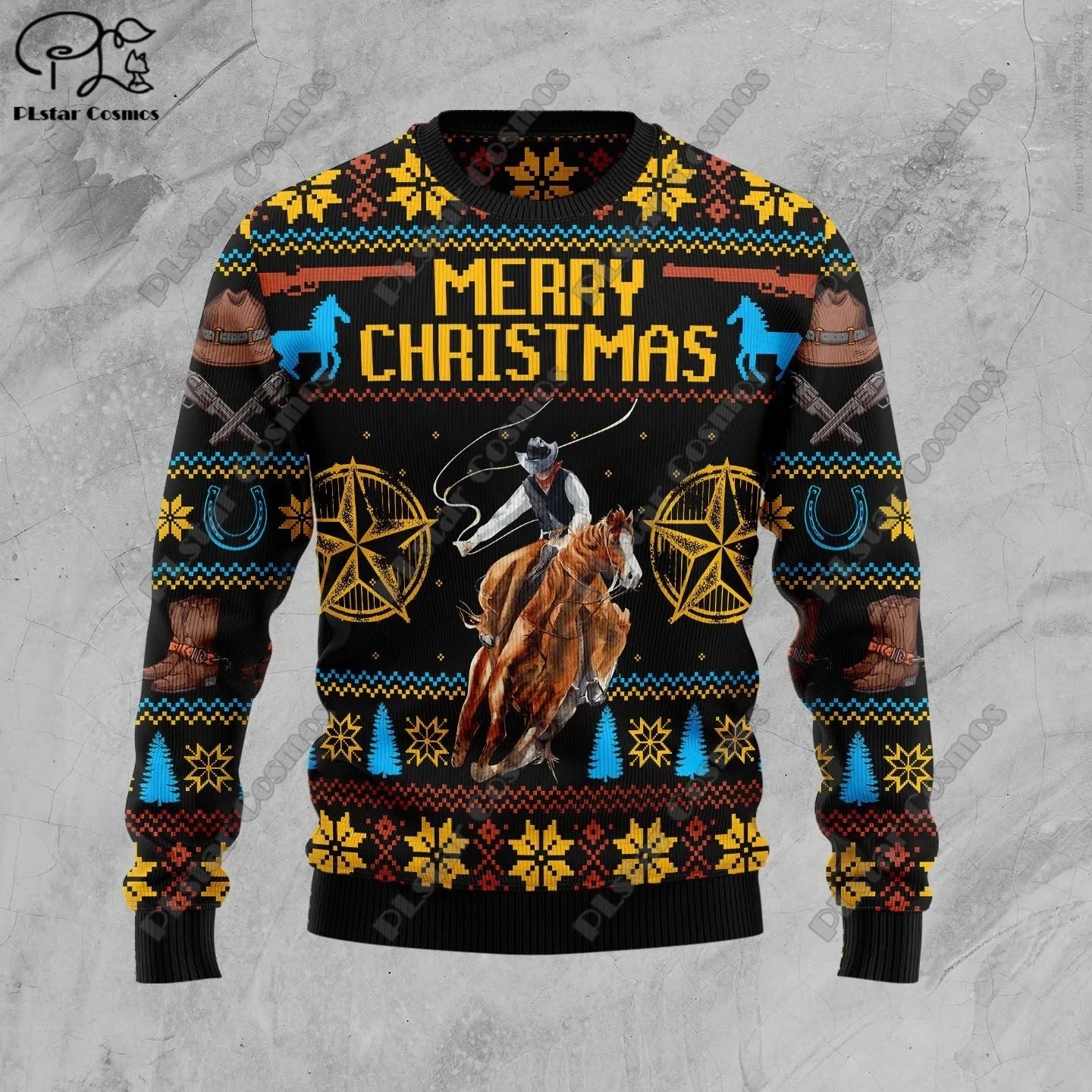 3D Printing Christmas Christmas Tree Santa Claus Tattoo Cat Animal Deer Bear Sweater Streetwear Casual Winter Sweatshirt  M2