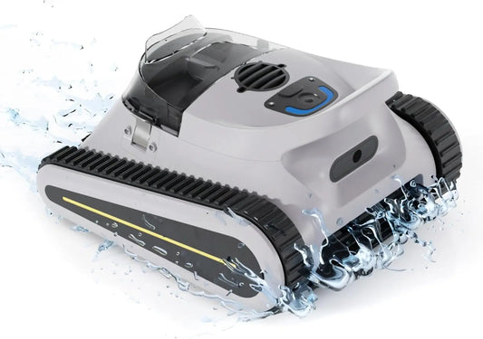 Vacuum, Wall-Climbing Robot, Automatic Pool Cleaner, Suitable for Walls and Floors of 1614 Square Feet Pool (Black)