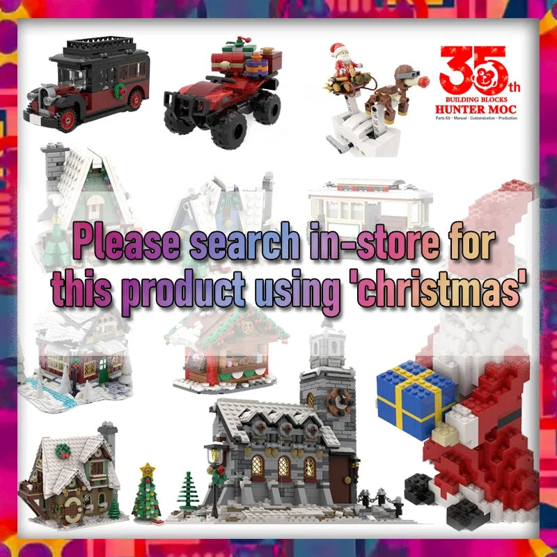 christmas 2023 winter village xmas houses block build vacation house funny gift xmas lot christmas advent calendar 2024 for kids