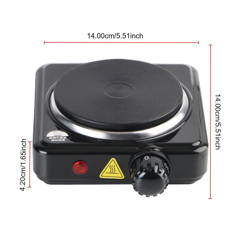 Hot Cooker Plate Mini Electric Heater Stove Milk Water Coffee Heating Furnace 500W 220V Multifunctional Kitchen Appliance