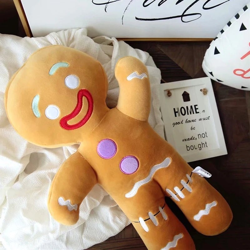 Christmas Gingerbread Man Doll Kawaii Sofa Cushion Soft Pillow 
Gingerbread Man Pendant Xmas 2025 New Year Home Decoration