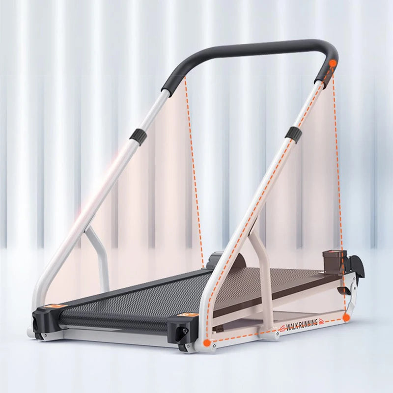 Folding Ultra-quiet Slimming Walking Machine, Mechanical Treadmill, Household Indoor Small Treadmill, No Need to Plug in