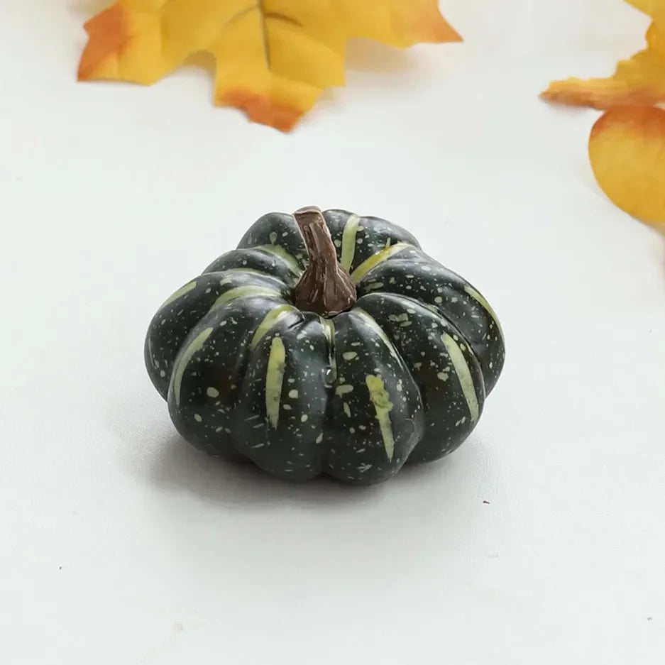 10Pcs Artificial Pumpkin Halloween Decorations for Home Mini Fake Pumpkin Autumn Harvest Party Thanksgiving Ornaments Props