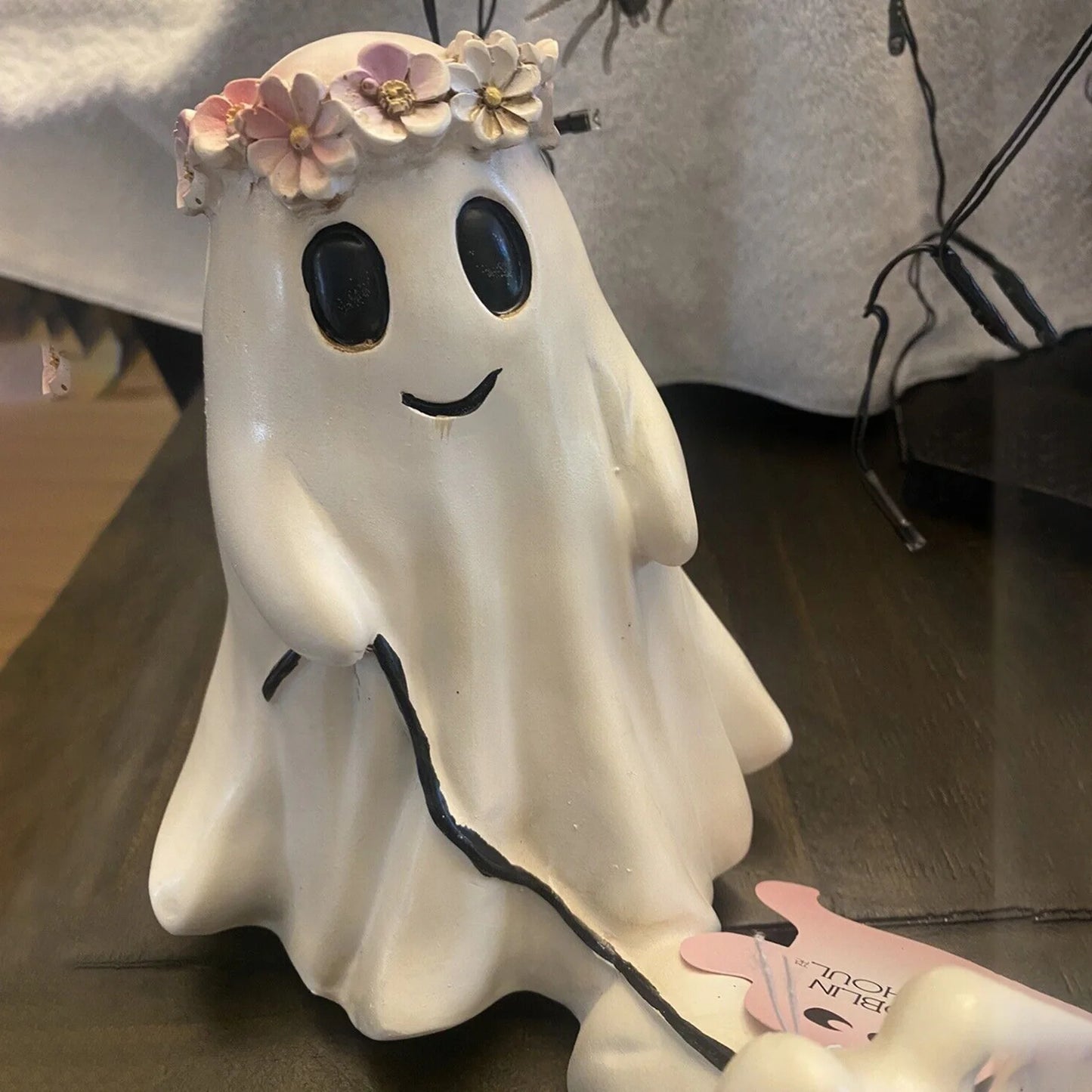 Ghost Walking Dog Statue Halloween Ghost Walking Dog Statue Halloween Creative Ghost Walking His Ghost Dog Desk Decoration