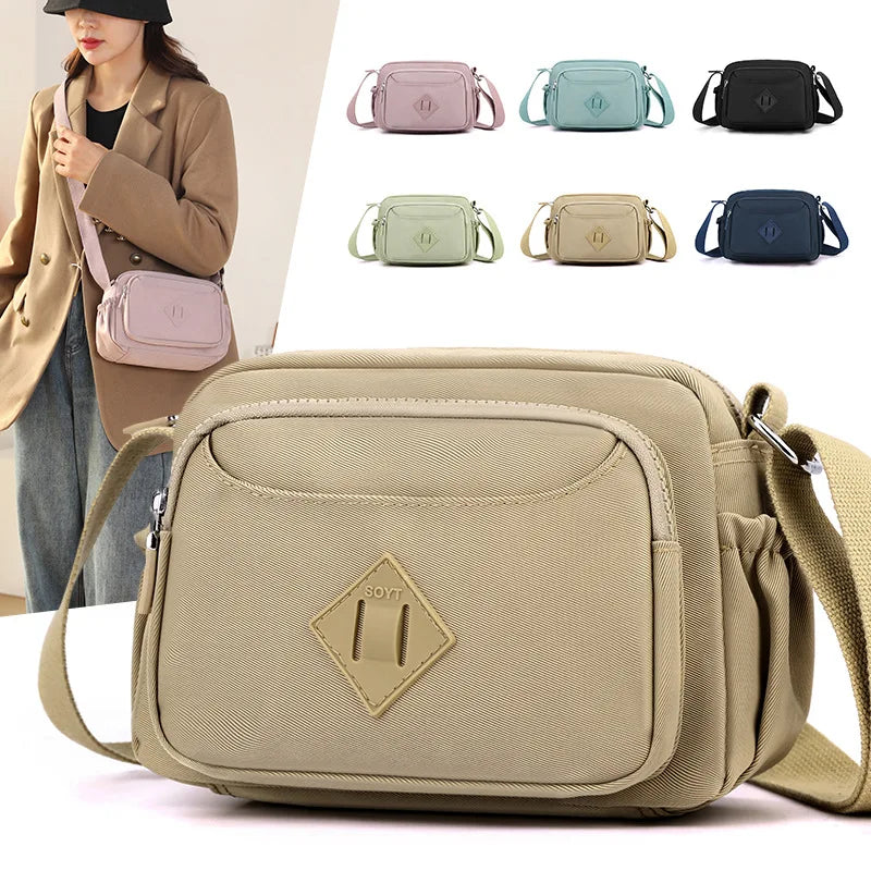 Lightweight Nylon Cloth Bag 2024 Spring New Women's Bag Single Shoulder Crossbody Bag Casual Women's Mom Bag bolsos de mujer