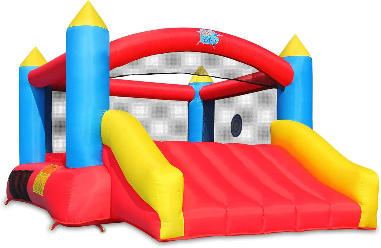 Bounce House, Inflatable Bouncer with Air Blower, Jumping Castle with Slide, Family Backyard Bouncy Castle, Durable Sewn