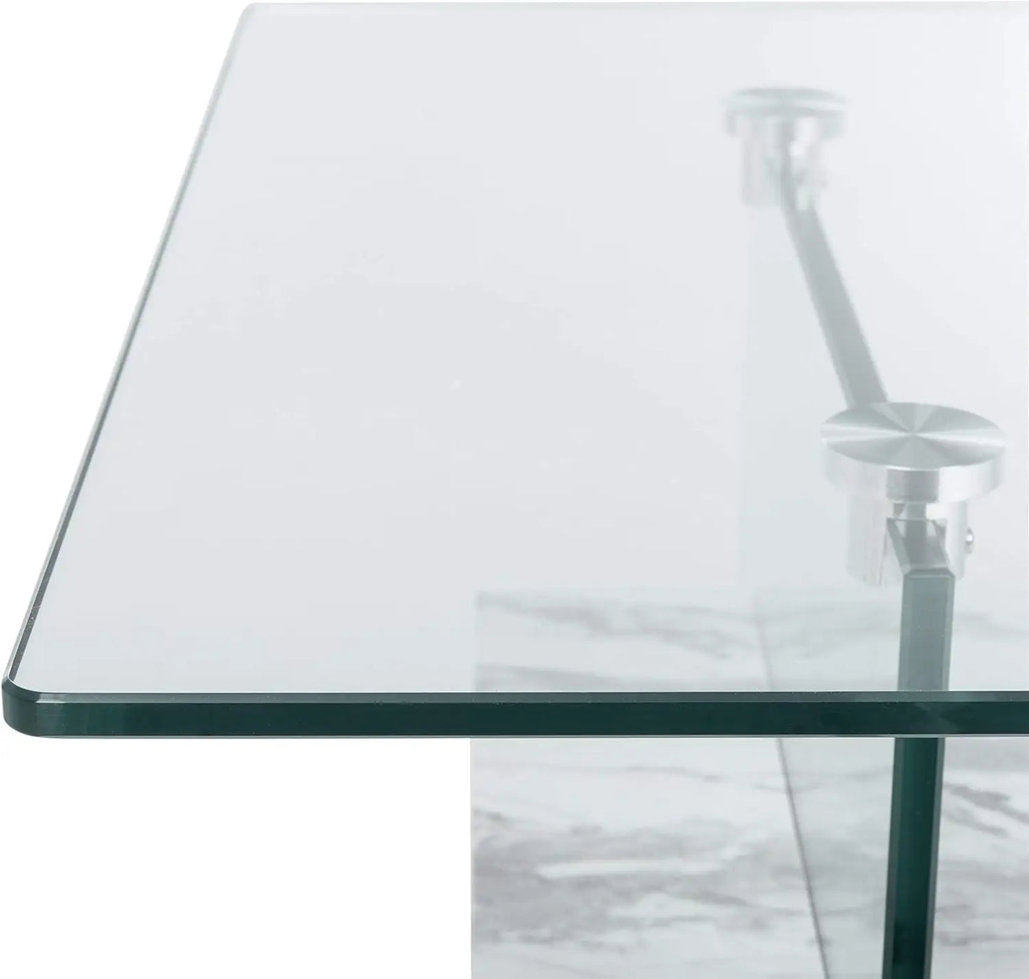 Kayley Coffee Table, 0, Glass/White