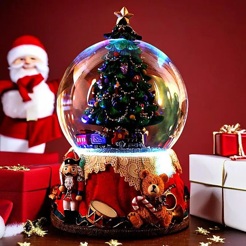 Nutcracker Snow Globe Musical Musical Nutcracker Snow Globe Music Lighted Swirling Glitter Globe Christmas Snow Globes Music Box