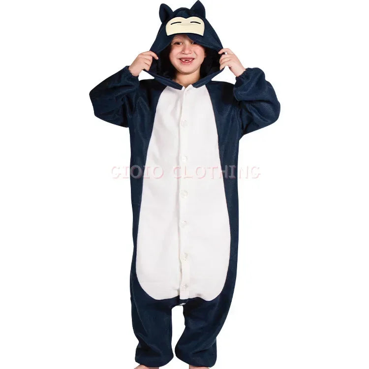 Kids Children Anime Kabi Beast Conjoined Parent-child Costume Halloween Cosplay Cartoon Character Pajamas Home Clothing