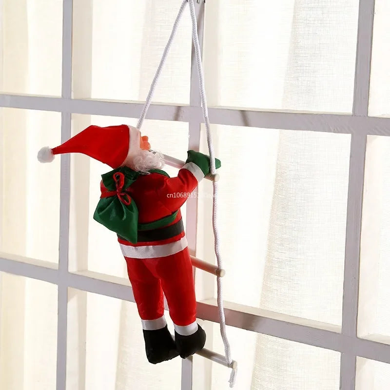 Christmas Ornaments Gifts, Climbing Ladder Santa Claus Doll Toys, Christmas Tree Hanging Pendan, Xmas Home Indoor Outdoor Decor