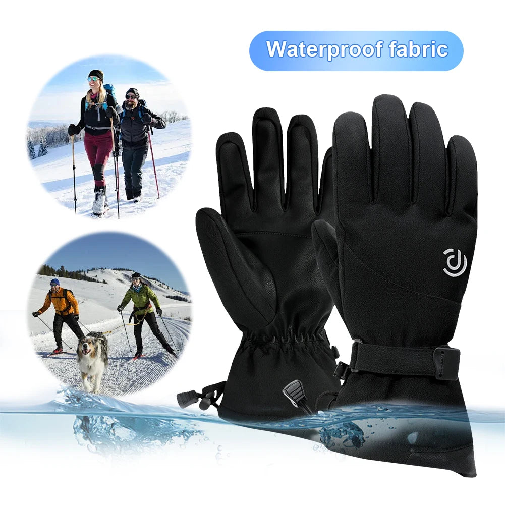 Winter Unisex Snowboard Ski Gloves Non-slip Windproof Touch Screen Thermal Gloves Waterproof Motorcycle Cycling Warm Snow Gloves