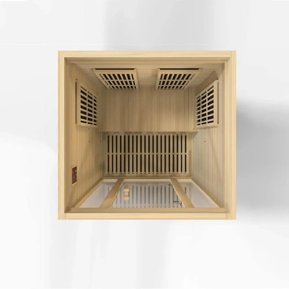 Saunas Far Infrared Sauna for 2 Persons, Hemlock Wood,Saunas