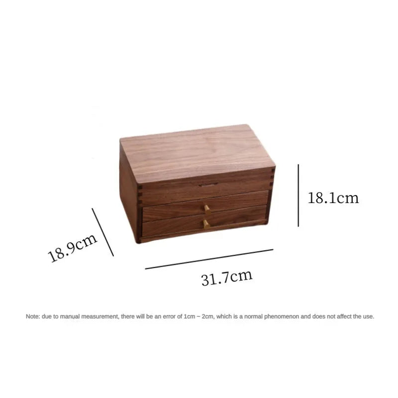 Wooden Jewelry Box Three Layers Multi Functional Jewelry Storage Box Luxury Exquisite Display Rack Gifts Packaging Supplies