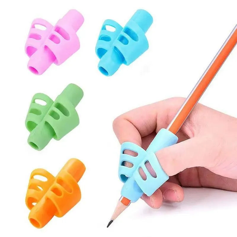 1/3pcs Children Writing Pencil Pan Holder Kids Learning Practise Silicone Pen Aid Grip Posture Correction Device for Students